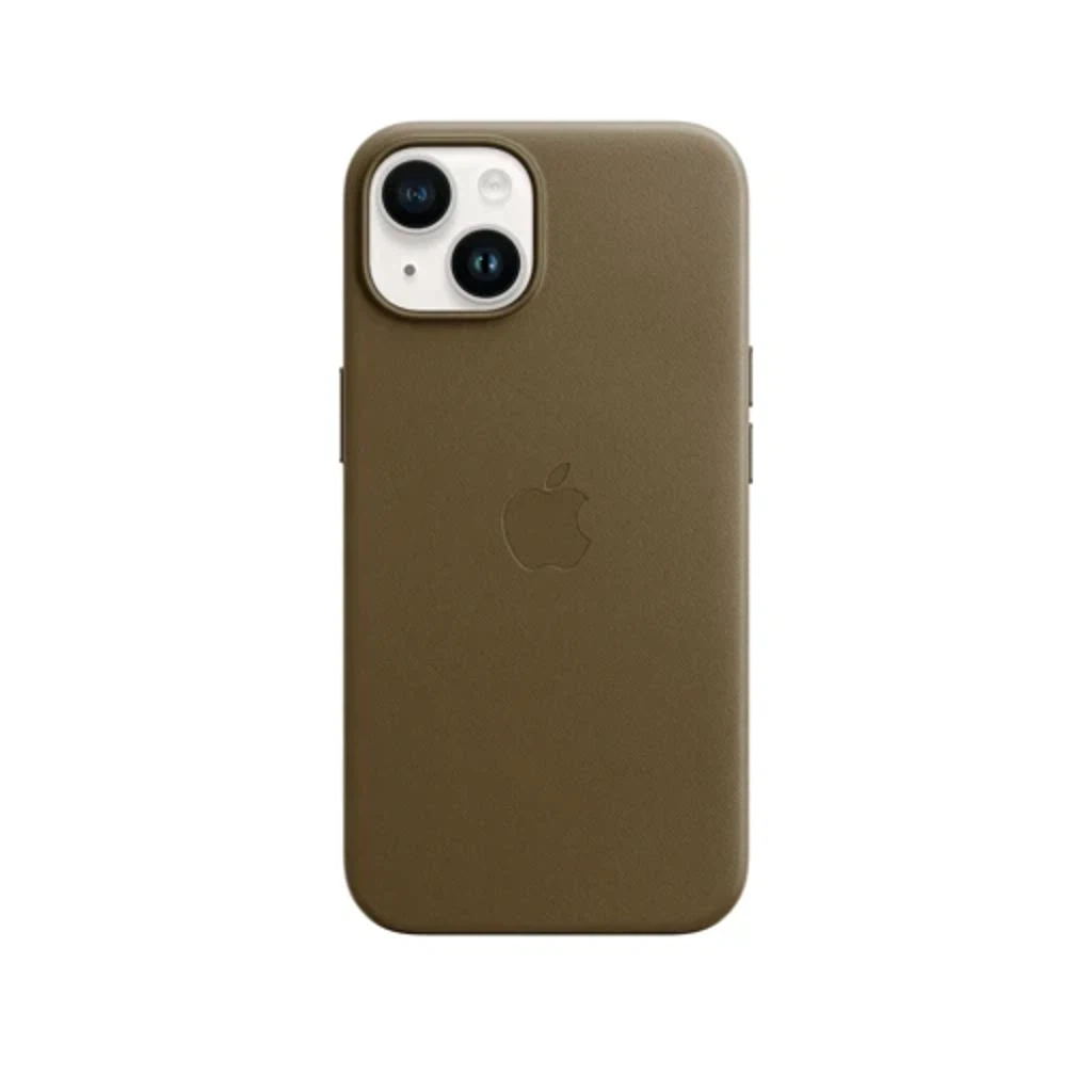 Чехол Leather Case MagSafe для iPhone 15 Plus